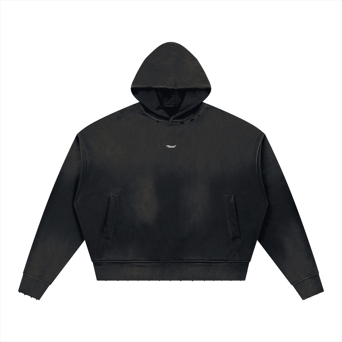 "Rave" Distressed Premium Hoodie